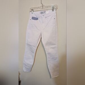 NWT Vineyard Vines Raw Hem Cropped White Jeans, Size 25 (Ladies